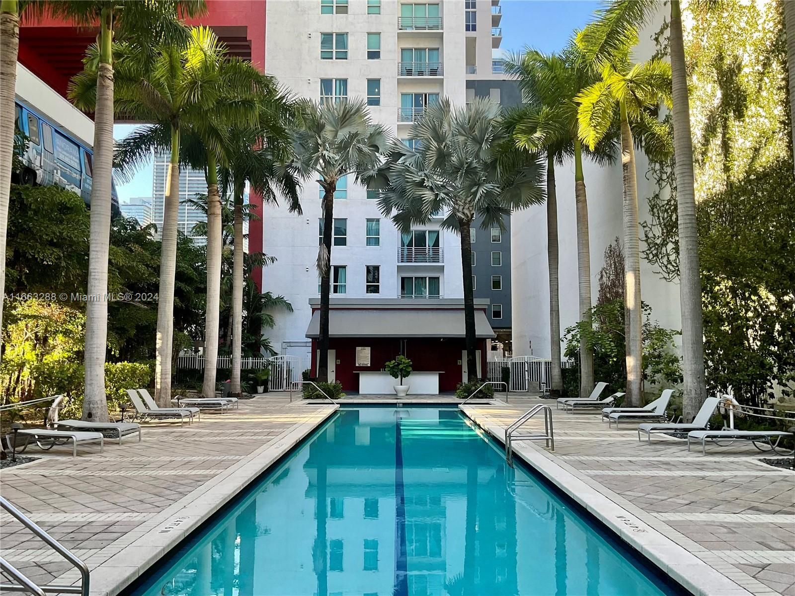 Ground level lap pool