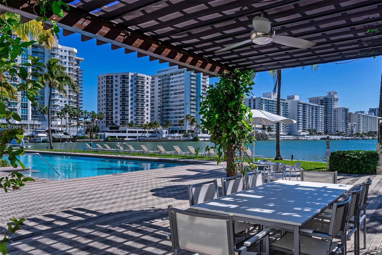 South Pool Outdoor Kitchen View