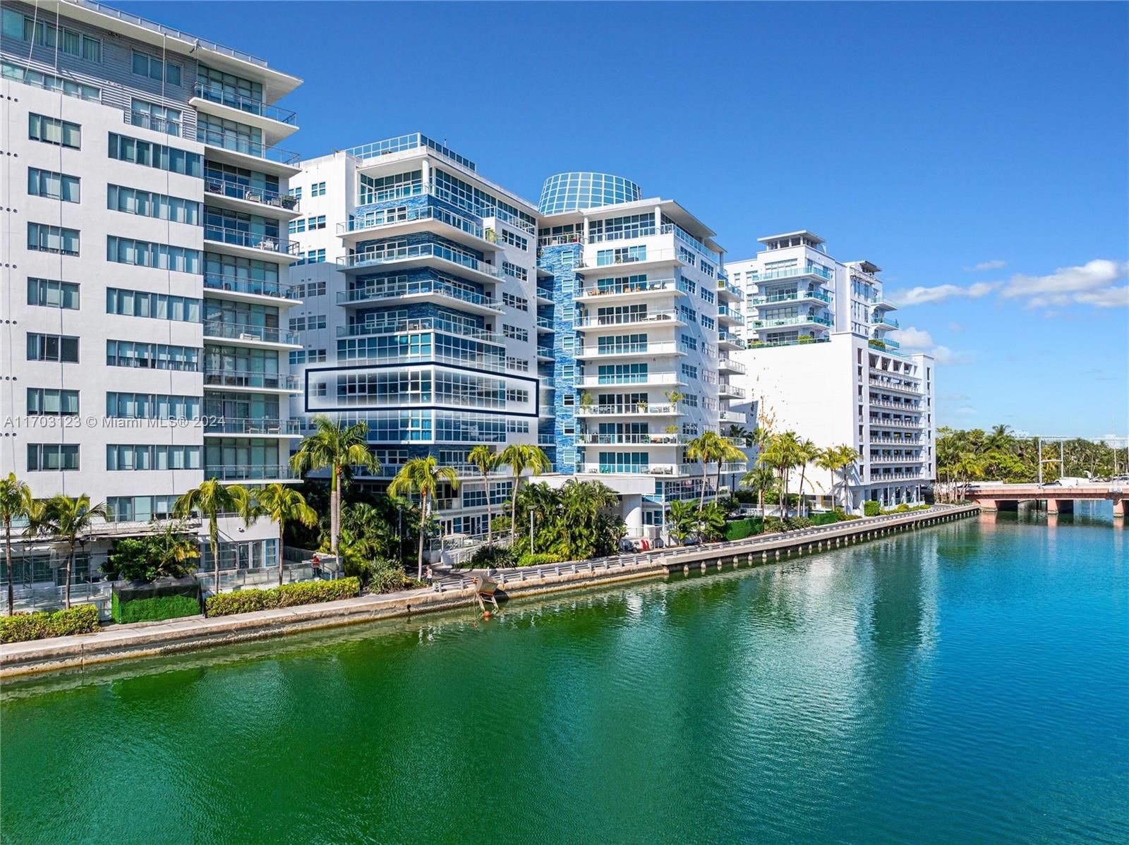 North Facing Intercoastal Views. Please note the apartment is highlighted to provide the location in the building.