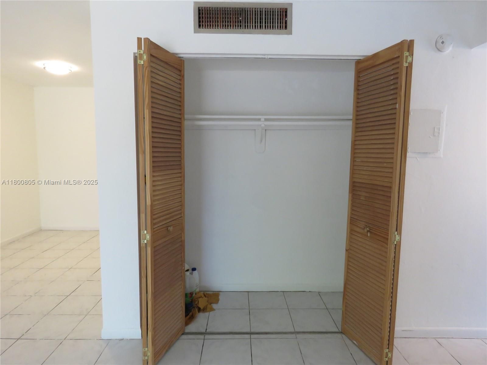 Closet in living room