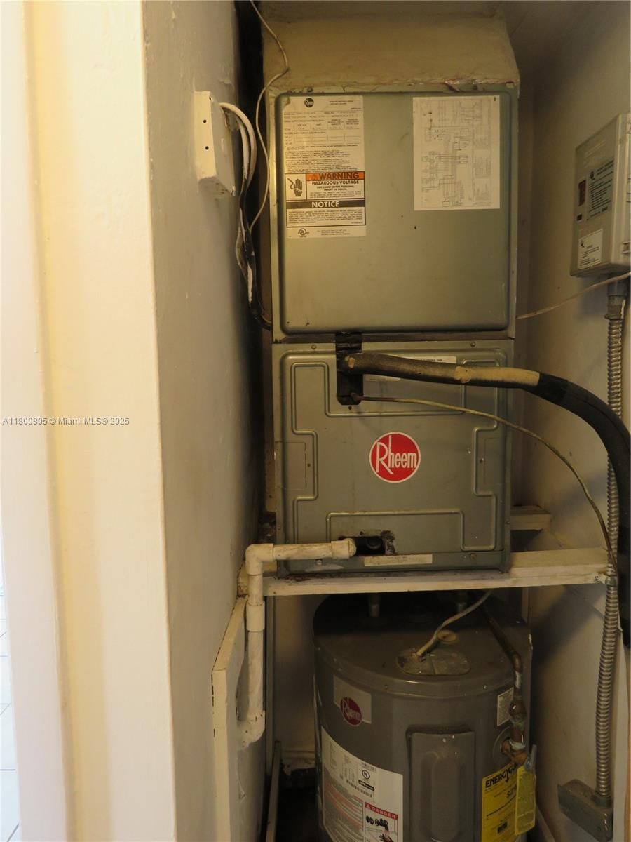 Air handler/hot water heater